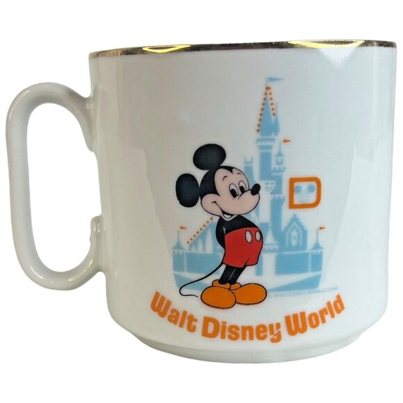Walt Disney World Mickey Mouse Mug Cinderella Castle Disney Productions Japan - Picture 4 of 8